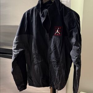 Jordan Black and Gray Windbreaker for Men
